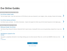 Tablet Screenshot of eveonlineguides.blogspot.com