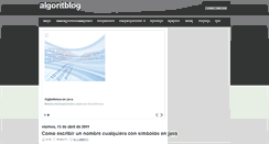 Desktop Screenshot of algoritblog.blogspot.com