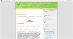 Desktop Screenshot of jurnal-hukum.blogspot.com