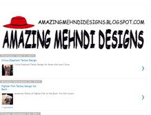 Tablet Screenshot of amazingmehndidesigns.blogspot.com