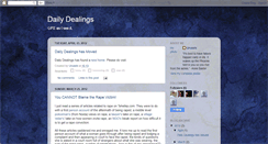 Desktop Screenshot of dailydealings.blogspot.com