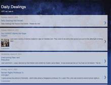 Tablet Screenshot of dailydealings.blogspot.com