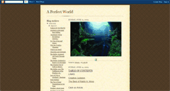 Desktop Screenshot of aperfectworldnow.blogspot.com