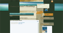 Desktop Screenshot of fantasydreamersramblings.blogspot.com