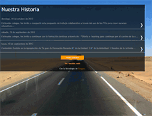 Tablet Screenshot of nuestrahistoria1.blogspot.com