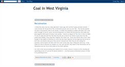 Desktop Screenshot of coalinwestvirginia.blogspot.com