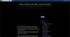 Desktop Screenshot of fuelsaverbestgasmileage.blogspot.com