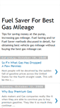 Mobile Screenshot of fuelsaverbestgasmileage.blogspot.com