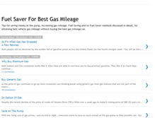 Tablet Screenshot of fuelsaverbestgasmileage.blogspot.com