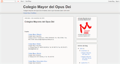 Desktop Screenshot of colegiomayordelopusdei.blogspot.com