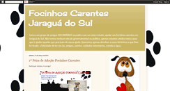 Desktop Screenshot of focinhoscarentesjaragua.blogspot.com