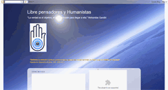 Desktop Screenshot of librepensadoresyhumanistas.blogspot.com