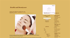 Desktop Screenshot of healthandbeautycentral.blogspot.com