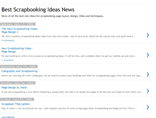 Tablet Screenshot of best-scrapbooking-ideas.blogspot.com