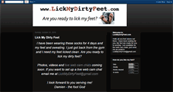 Desktop Screenshot of lickmydirtyfeet.blogspot.com