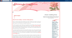 Desktop Screenshot of dream-wedding-dress.blogspot.com