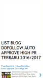 Mobile Screenshot of listdofollowautoapprove.blogspot.com