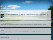 Tablet Screenshot of donnyvblog.blogspot.com