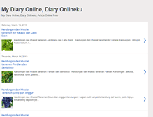 Tablet Screenshot of diary-onlineku.blogspot.com