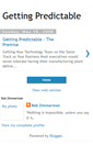 Mobile Screenshot of gettingpredictable.blogspot.com