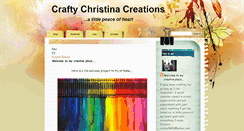 Desktop Screenshot of craftychristinacreations.blogspot.com