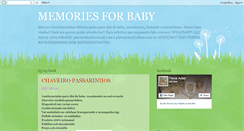 Desktop Screenshot of memoriesforbaby.blogspot.com