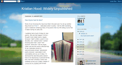 Desktop Screenshot of kristianhood.blogspot.com