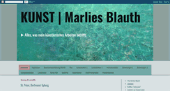 Desktop Screenshot of kunst-marlies-blauth.blogspot.com