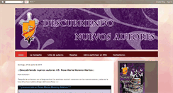 Desktop Screenshot of descubriendonuevosautores.blogspot.com