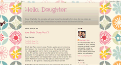 Desktop Screenshot of hellodaughter.blogspot.com