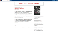 Desktop Screenshot of mariageachichilianne.blogspot.com