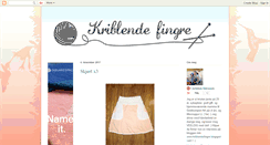 Desktop Screenshot of kriblendefingre.blogspot.com