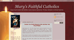 Desktop Screenshot of maryscatholic.blogspot.com