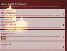 Tablet Screenshot of maryscatholic.blogspot.com