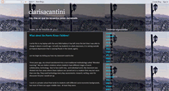 Desktop Screenshot of clarisacantini.blogspot.com