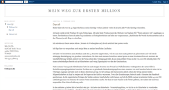 Desktop Screenshot of meinwegzurerstenmillion.blogspot.com