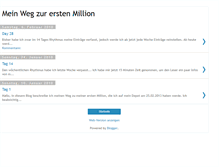 Tablet Screenshot of meinwegzurerstenmillion.blogspot.com