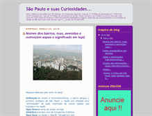 Tablet Screenshot of curiosidadesdesaopaulo.blogspot.com