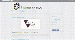 Desktop Screenshot of 4eyesdesignstudio.blogspot.com