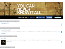 Tablet Screenshot of neverknowall.blogspot.com
