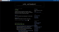 Desktop Screenshot of loveactuarily.blogspot.com