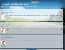 Tablet Screenshot of fun-edu-4kids.blogspot.com
