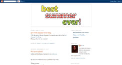 Desktop Screenshot of bestsummereverblog.blogspot.com