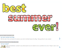 Tablet Screenshot of bestsummereverblog.blogspot.com
