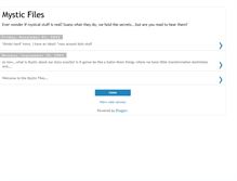 Tablet Screenshot of mysticfiles.blogspot.com