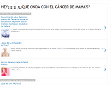 Tablet Screenshot of heyqueondaconelcancer.blogspot.com