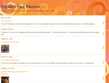 Tablet Screenshot of highlandparkreunion.blogspot.com