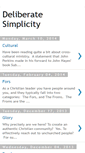 Mobile Screenshot of deliberatesimplicity.blogspot.com