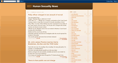 Desktop Screenshot of humansexualitynews.blogspot.com