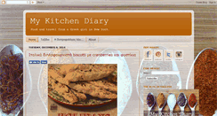 Desktop Screenshot of my-kitchen-diary.blogspot.com